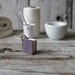 Book Necklace: Medium, bookbinder's purple, reclaimed leather.