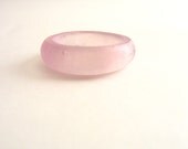 Pale lilac resin ring jewelry , skinny stacking resin ring , pink rose resin ring matte finish US Ring Size 8 small rings clear