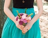 Felt Bouquet - Custom - Candace and Camille Bouquet - Wedding Bouquet - Alternative Bouquet