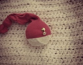 Upcycled Newborn Hat, RTS, OOAK