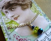 Charming Little Bead Pendant Necklace on Quote Gift Card - Laughter