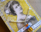Charming Little Bead Pendant Necklace on Quote Gift Card - Class