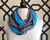 Zig Zag with Turquoise Tuesday Infinity Scarf
