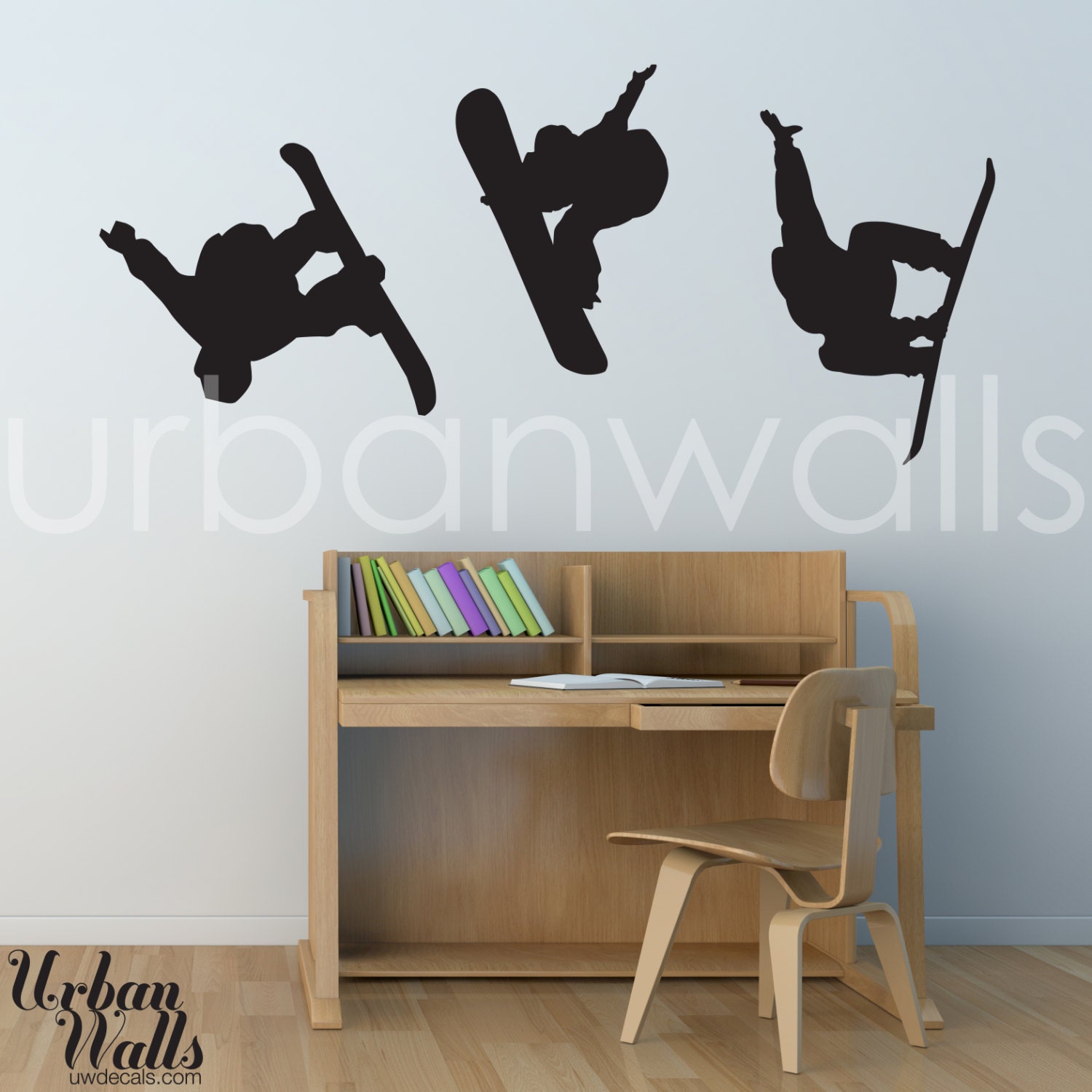 Vinyl Wall Sticker Decal Art - Snowboard
