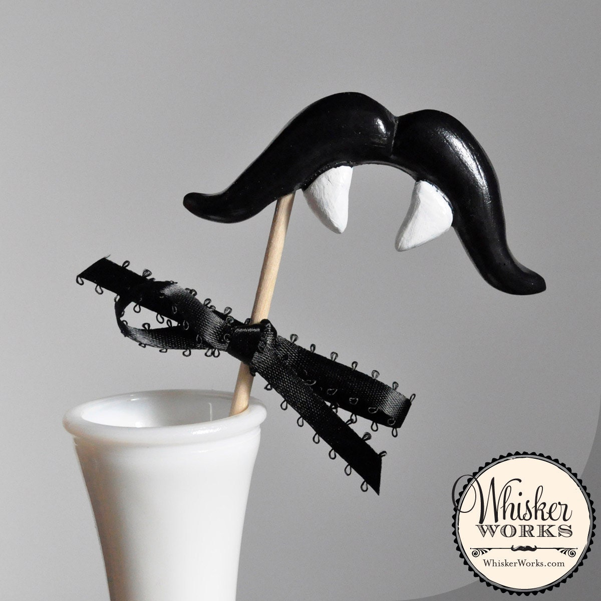 Mustache on a Stick - Halloween Photo Booth Prop - The Cursed Connoisseur Il_170x135