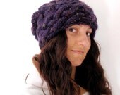 Slouch Beanie Slouchy Hand knitted Hat Knit Adult Teen Wool Warm Winter Chunky Gift