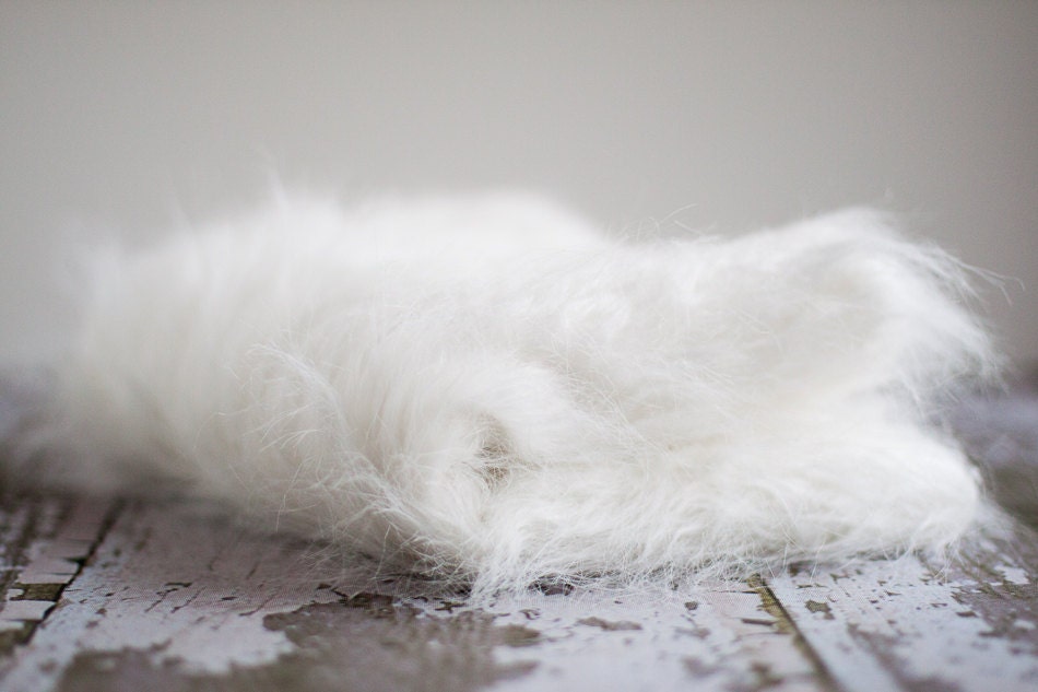 White fur for photo prop