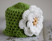 green newborn hat