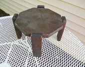 Wooden Plant Stand / Oak / Arts and Crafts / Pegged