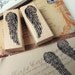 2 set - Engel Wing Stamps (1 x 2.4in)
