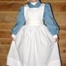 Historical Pioneer Costume Clara Barton Nightingale -Dusty Blue Civil War Nurse- Child sizes up to 14