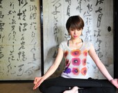 Spring Fashion Women T shirt Special Design one side printed