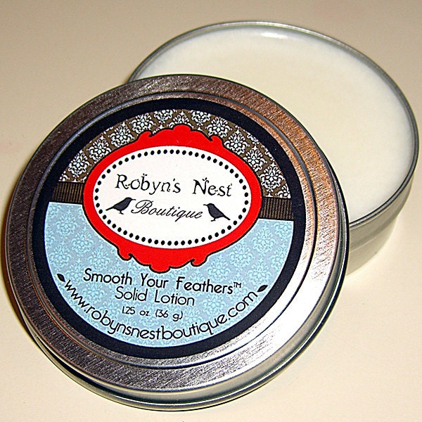 Smooth Your Feathers - Solid Lotion Balm - CUSTOM SCENTED