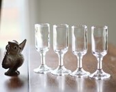 vintage liqueur glasses set of 4