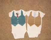 6-12 mo stud muffin vest onesie