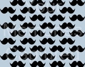 Mustache Pattern Reusable Stencil - for fabric, wood, paper, canvas, walls - 11x11