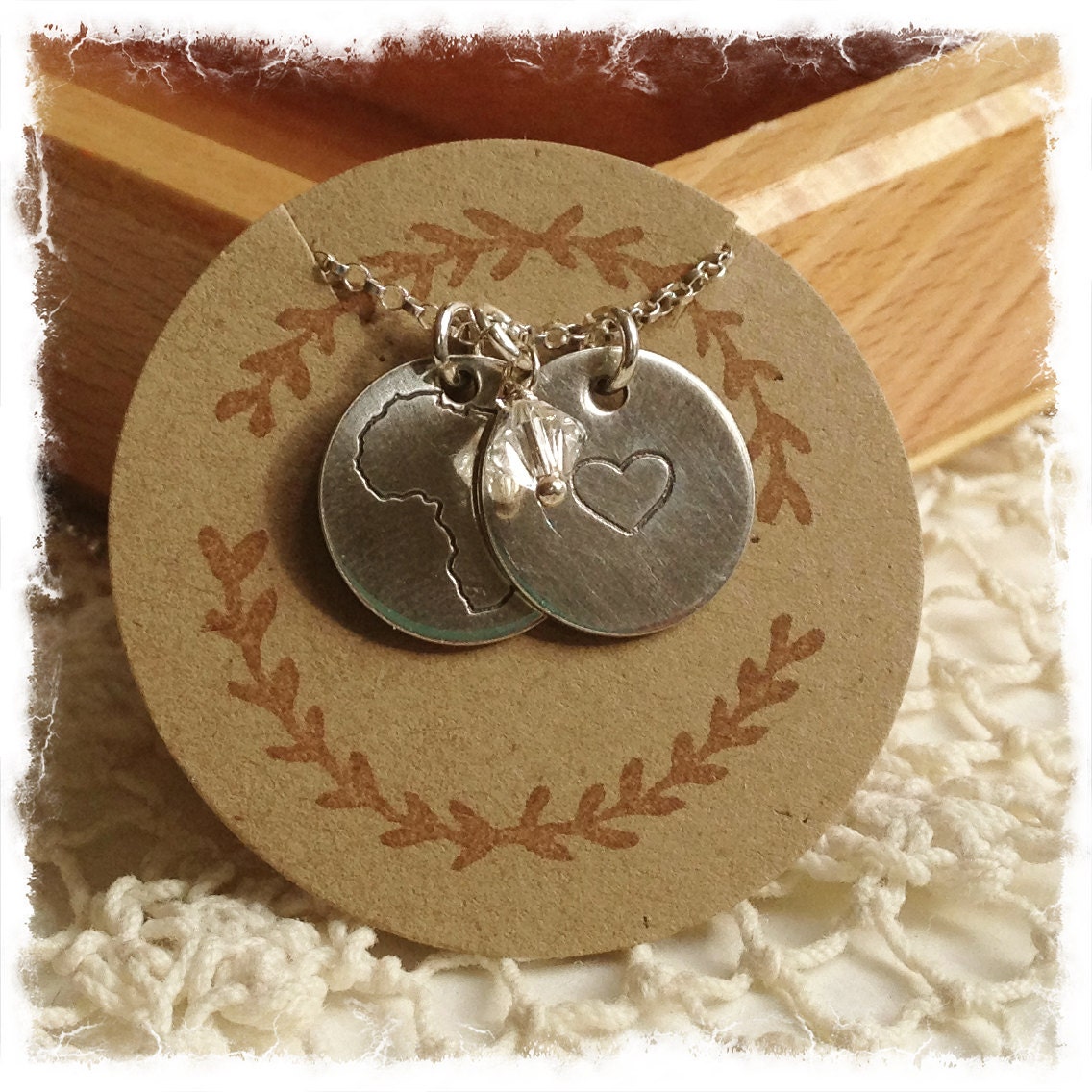 Africa Necklace Sterling Silver Adoption