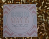 CUSTOM Modern wedding shower Invitation