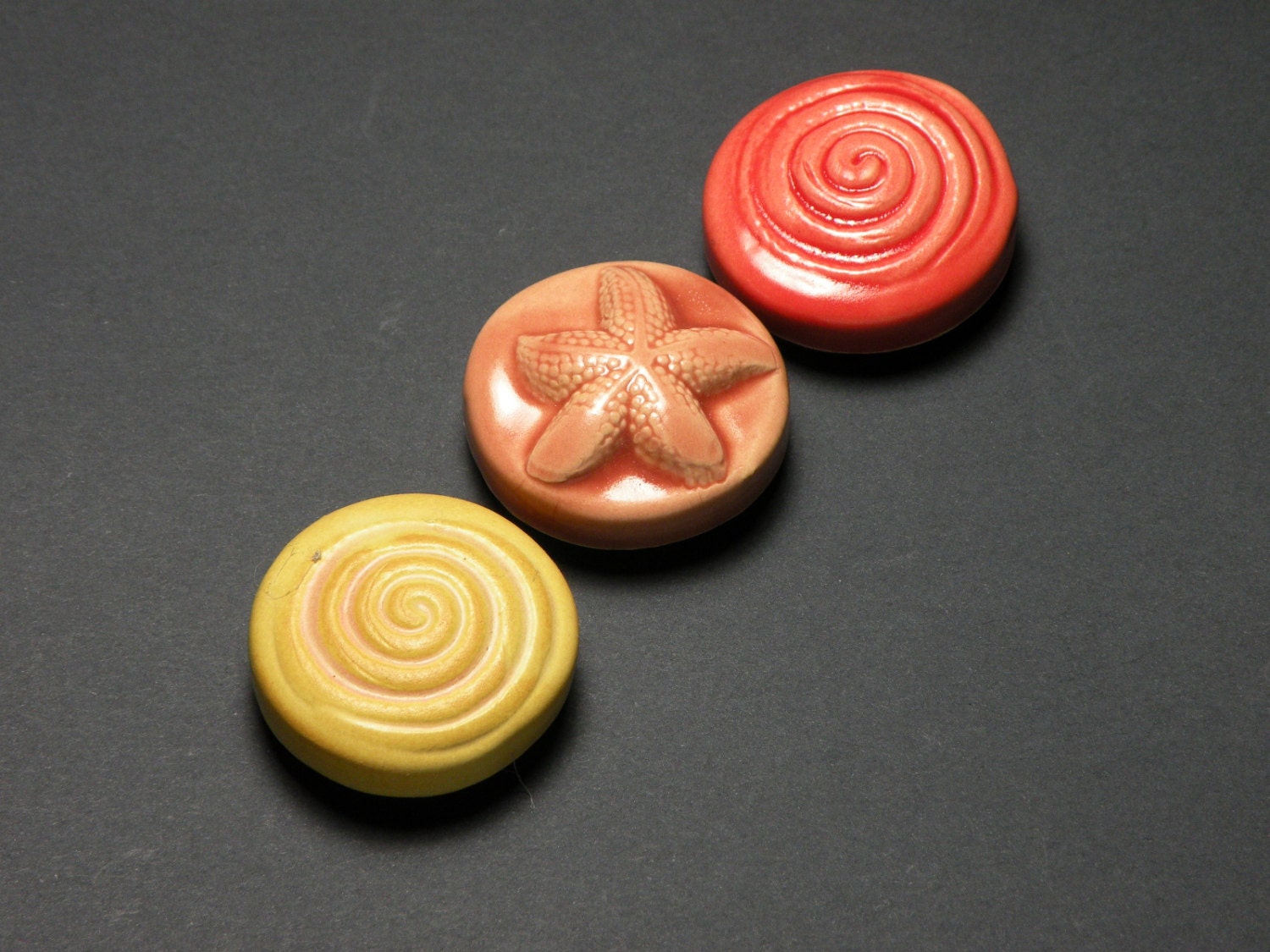 Handmade Ceramic Large Magnet Set