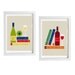 French & Italian wine art 2 Print Set 11"x15" - Tuscany Provance travel wine gourmet food - fine art giclee prints