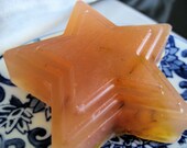 Patchouli Hemp Star Soap with Calendula Petals