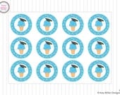 Preschool or Kindergarten Graduation DIY Ice Cream Cone Printable Party Tags