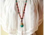 Turquoise Yoga Inspired Necklace