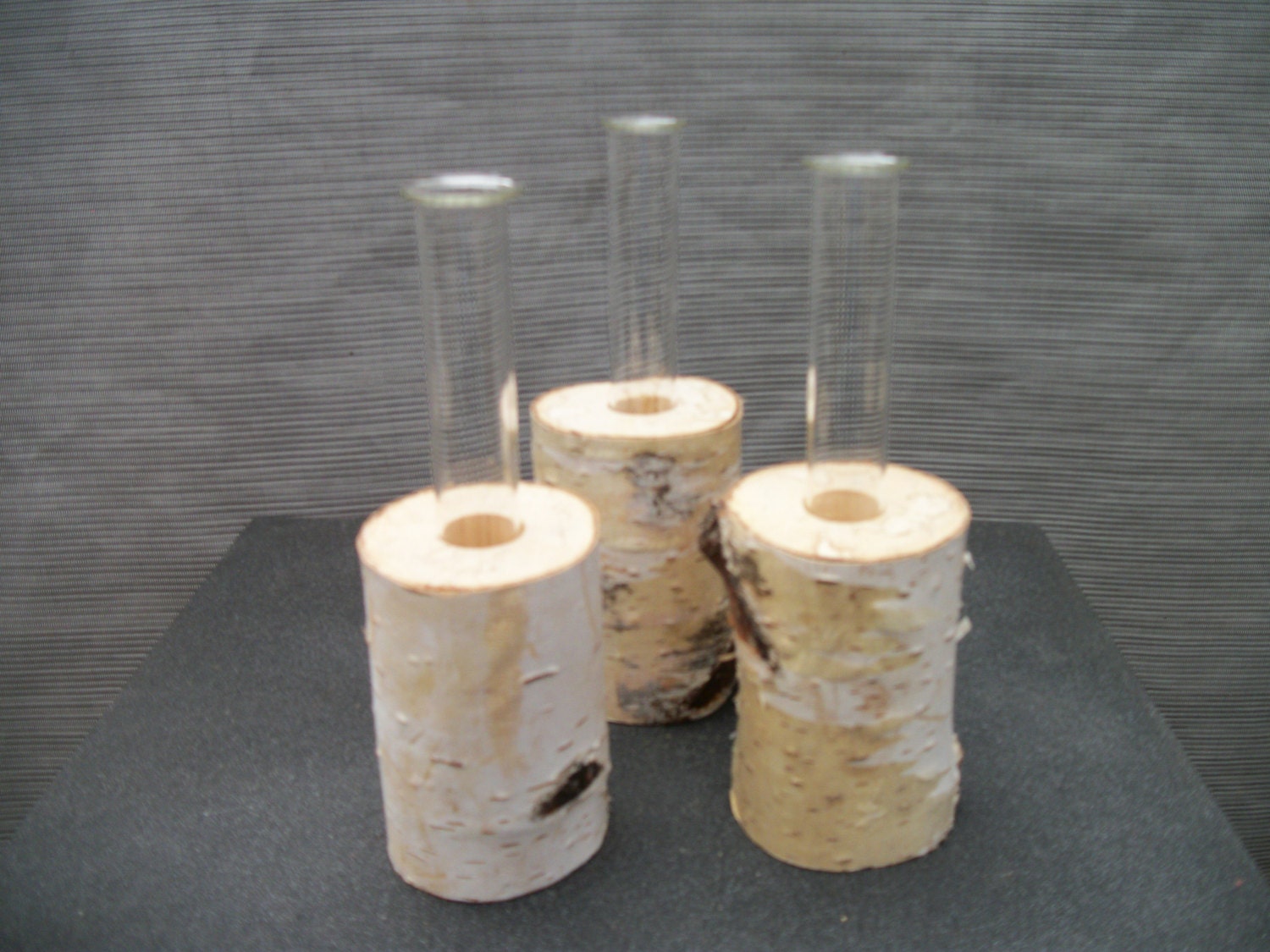 Birch bud vases