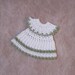Coffee Mug Rug Crochet Coaster, Hot Pad, Pinafore Dress Design Mat, Handmade by NutmegCottage, Hostess Gift Idea