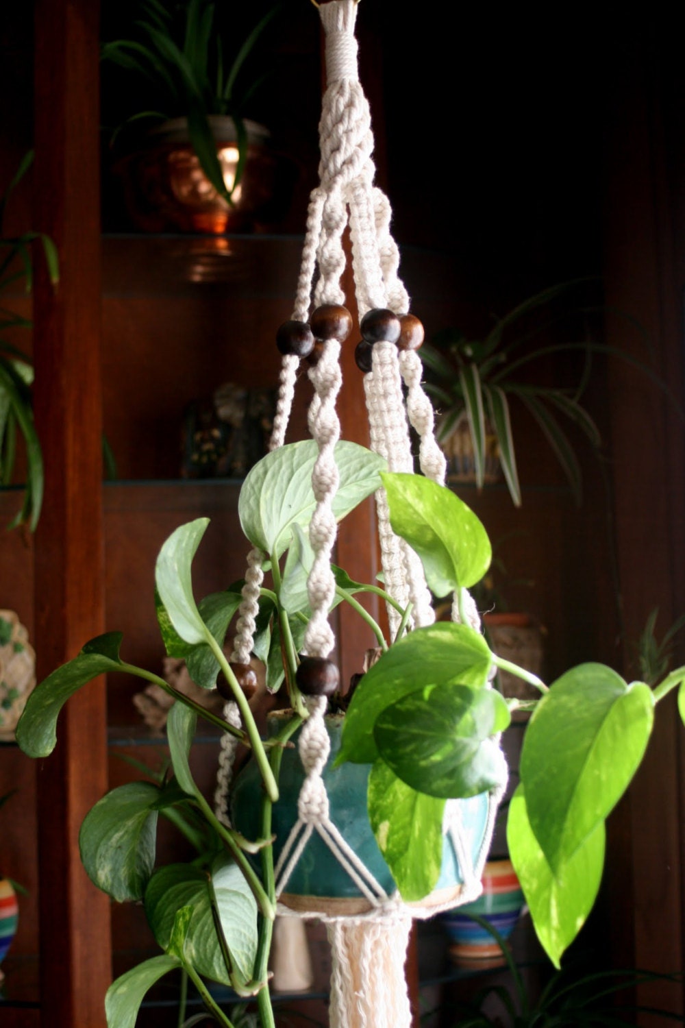 Gardening- Naturalist- Contemporary Macrame- Savannah- Handmade Hammock cord Macrame Plant Hanger