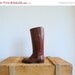 20% OFF SALE vintage 1960's brown equestrian leather boots. riding boots