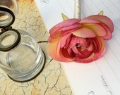 Dusty Pink Ranunculus Guest Book Pen