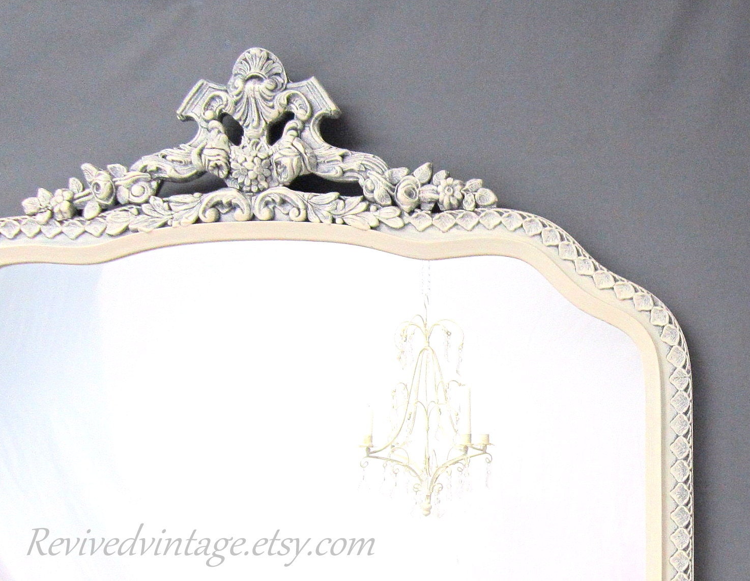 Buy buy home decors - ANTIQUE Mirror FRENCH COUNTRY Home Decor Antique White Vintage Framed Mirror Shabby Chic Home Large White Framed Mirror