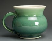 Porcelain handcrafted coffee mug or tea cup-980