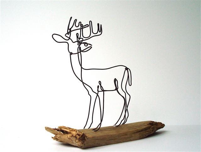 Deer Wire Sculpture