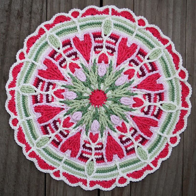 Crochet Overlay Mandala  No. 4 Pattern PDF