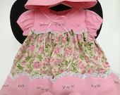 Baby Embroidered Dress with matching Bonnet and Shoes - Mary