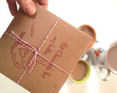 Romantic Card. Two Servings of Cocoa. Unique Gift. Hot Chocolate for my hottie.