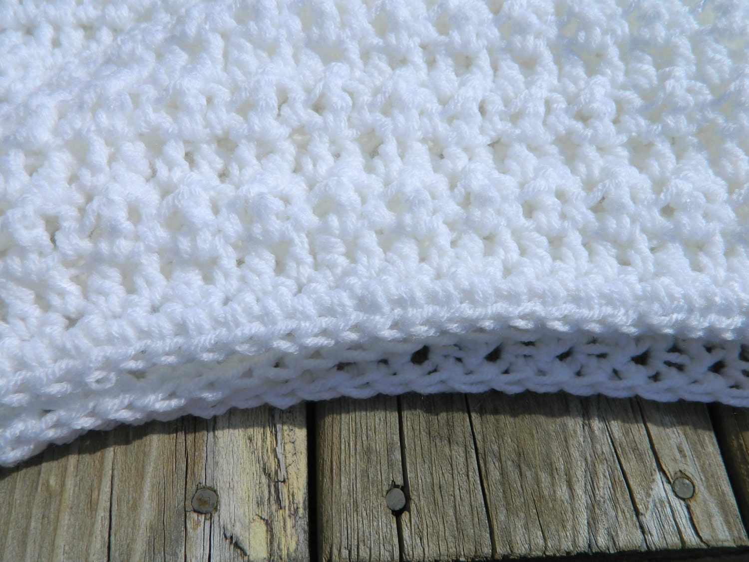Instant Download- DIY  Beginner Friendly Crochet PDF Pattern for  ....Newborn to 12mos Spring Summer lightweight Blanket -  Mini Afghan