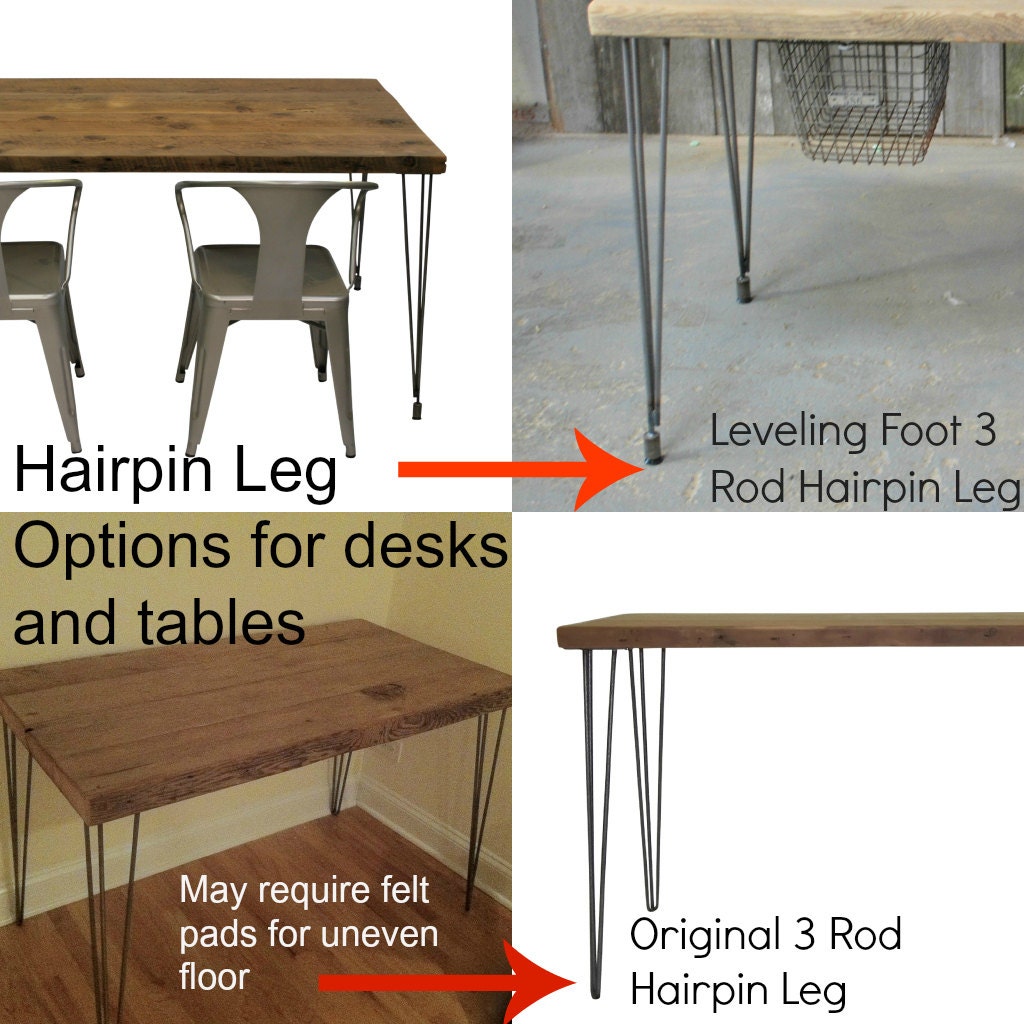 Small wood desk with mid century hairpin legs, 32" x 11.5" w x 29.5" tall, 1.65" top with drawer included, no keyboard tray