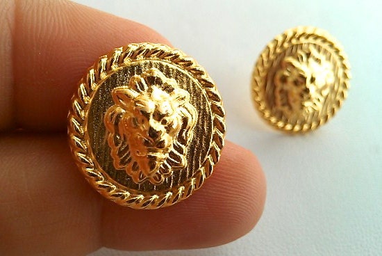 Vintage Wolfpack Metal Stud Earrings- Never Worn- Vintage Componants