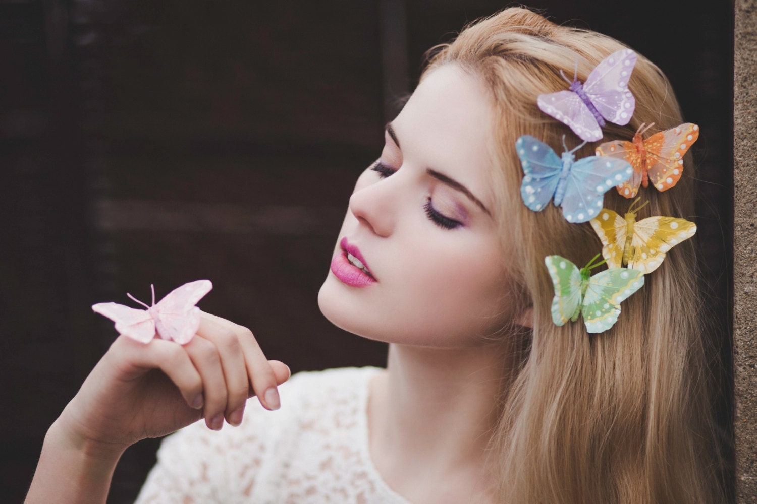 Pastel Monarch Butterfly Hair Clips- In 6 Spring Colours- Katy Perry Wide Awake Inspired