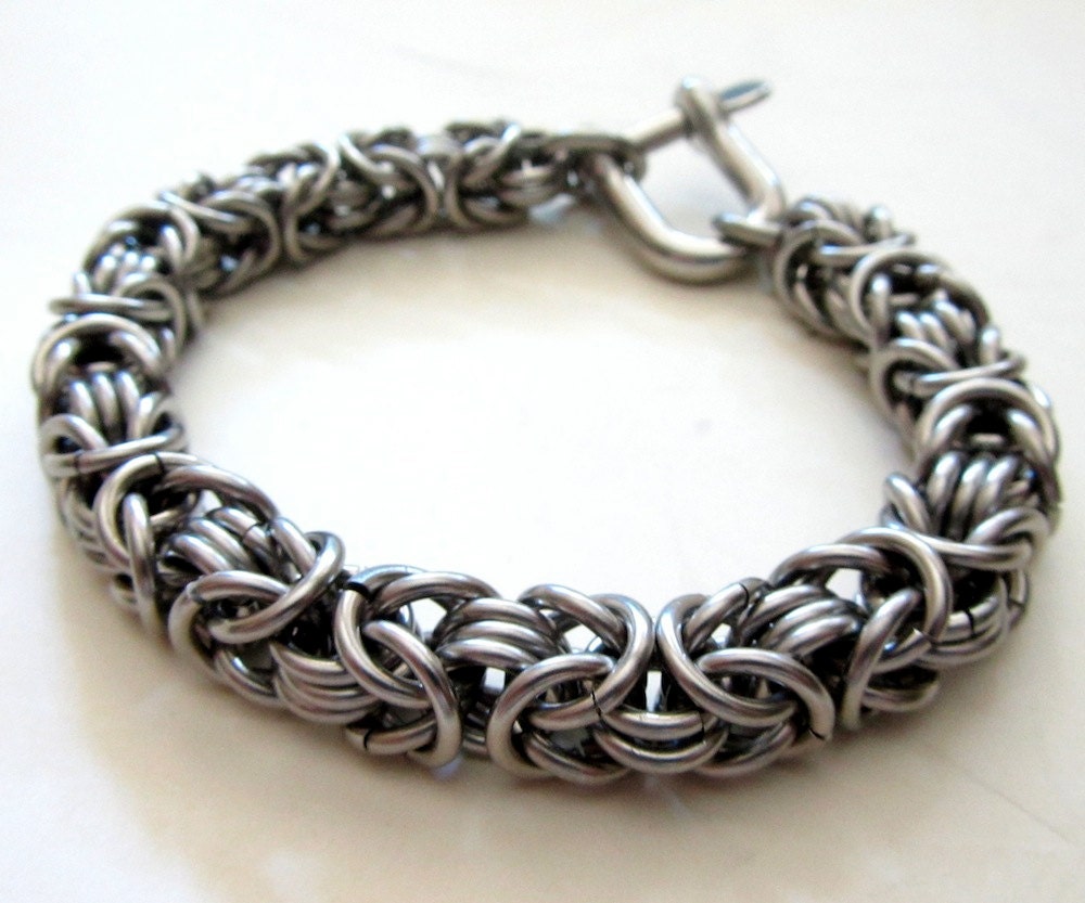 Mens Bracelet Byzantine III 16g Chain Stainless Steel