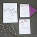 Calligraphy Script Wedding Invitation Suite (Sample)