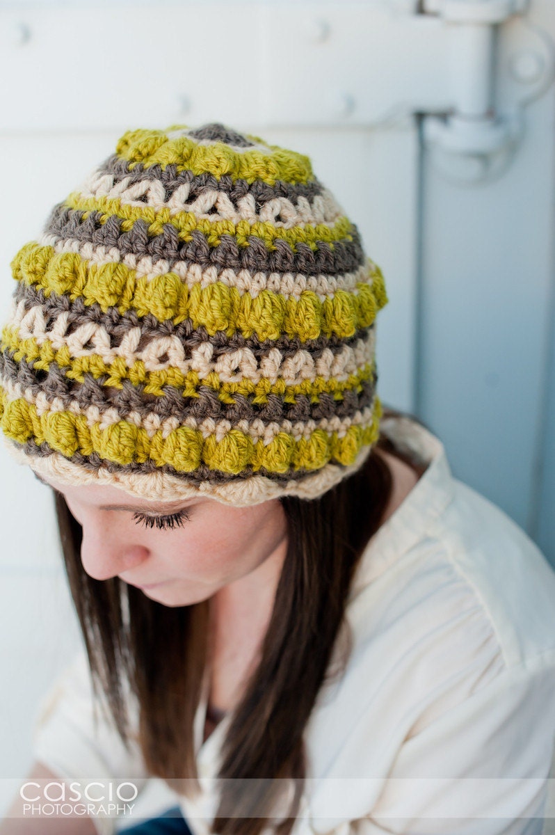 Instant Download Crochet Pattern - Sampler Hat or Easter Egg Hat Pattern