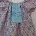 Ready to Ship Size 2T - Girls Pink and Blue Medallion Dress
