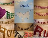 Custom Glitter Message Garland, New Colours Available