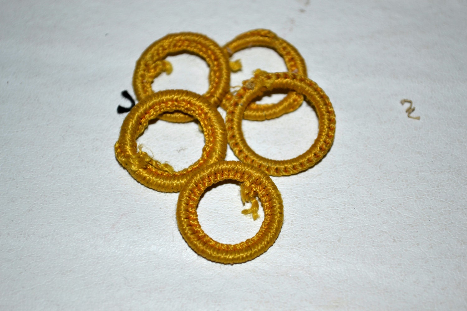 Lot of 5 antique vintage Golden Yellow Shade Pulls
