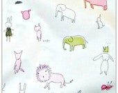 Kei Megumi Sakakibara Wht Rakugaki Fat Quarter