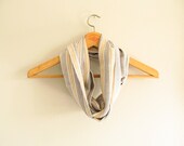 Blue Stripe Infinity Scarf - Circle - Nautical - Loop - Scarf - Lightweight - SALE